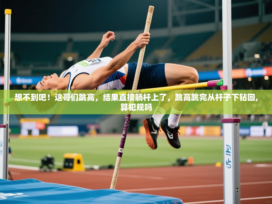 2025爱游戏体育在线登陆想不到吧!这哥们跳高,结果直接躺杆上了,跳高跳完从杆子下钻回,算犯规吗 第1张