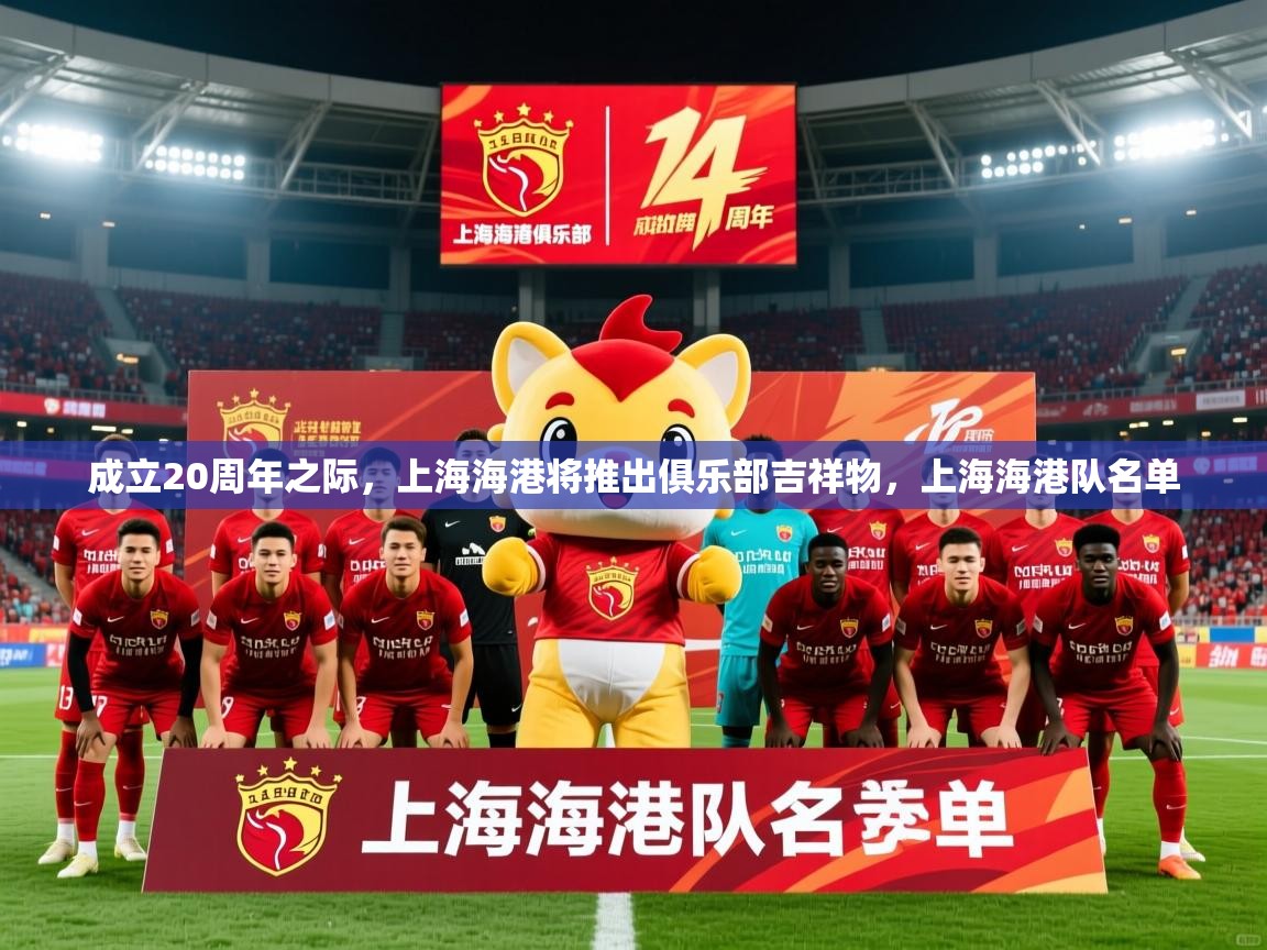 2025爱游戏体育平台成立20周年之际,上海海港将推出俱乐部吉祥物,上海海港队名单 第1张