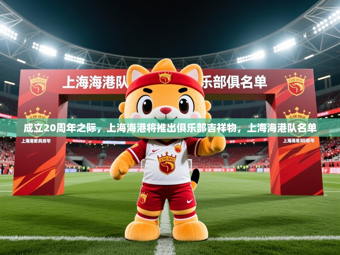 2025爱游戏体育平台成立20周年之际,上海海港将推出俱乐部吉祥物,上海海港队名单 第3张